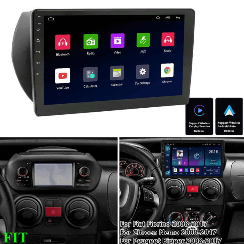 Fiat Florino 2008-2017 Wireless Apple CarPlay Upgrade Kit