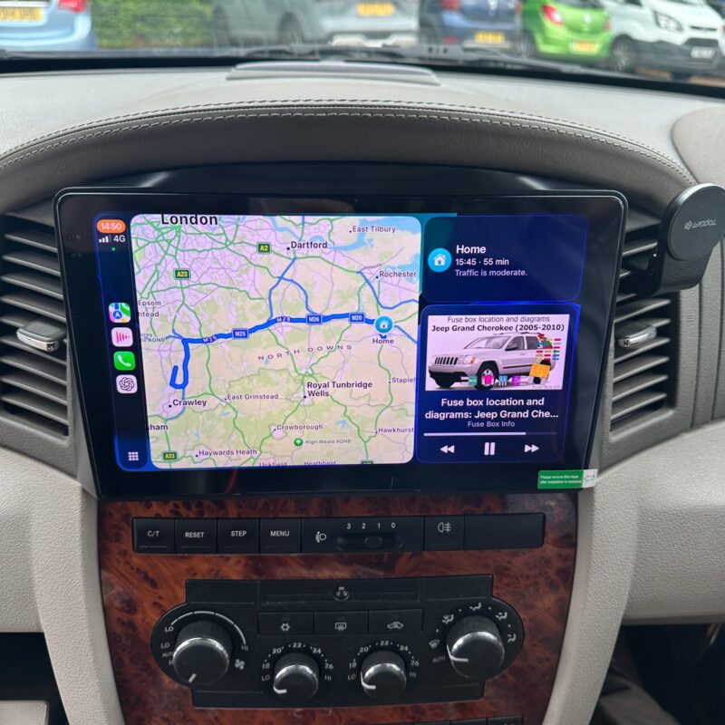 Jeep Grand Cherokee 2004-2007 Wireless Apple CarPlay/Android Auto Upgrade Kit