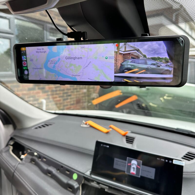 FRONT/REAR CARPLAY DASH CAMERA, DVR, FULL HD, NIGHT VISION, RECORDING DASHCAM